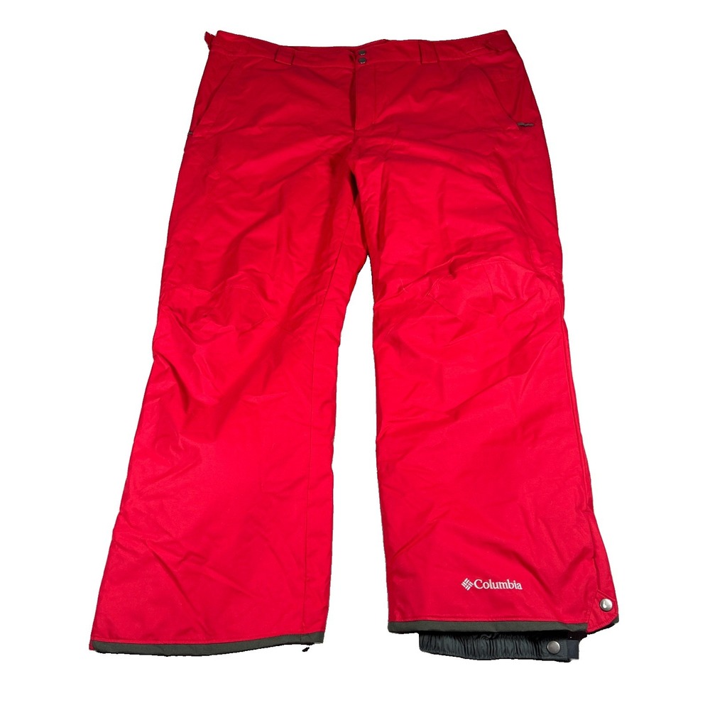 Columbia Men’s 2XL Bugaboo II Waterproof Breathable Insulated Ski Pants Red